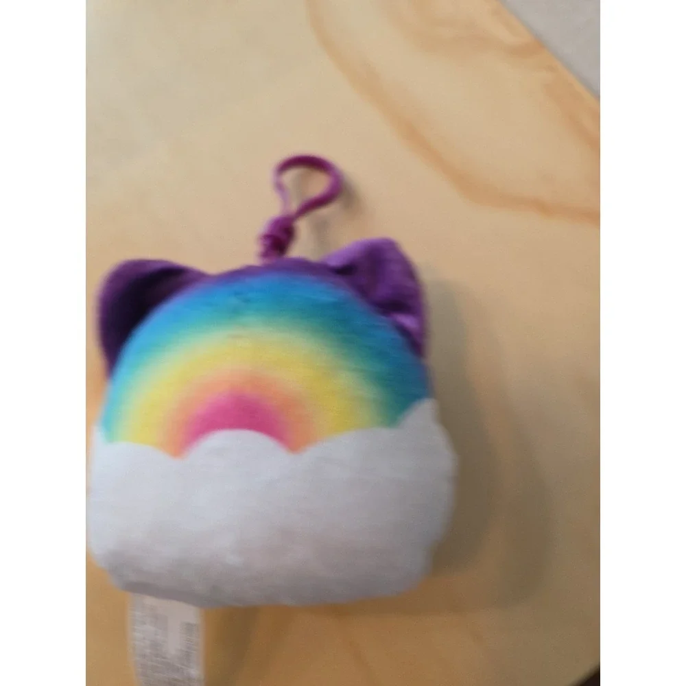 Aphmau MeeMeows  Plush Rainbow Cat‎ Clip Bag Charm Kitty Kitten Embroidered